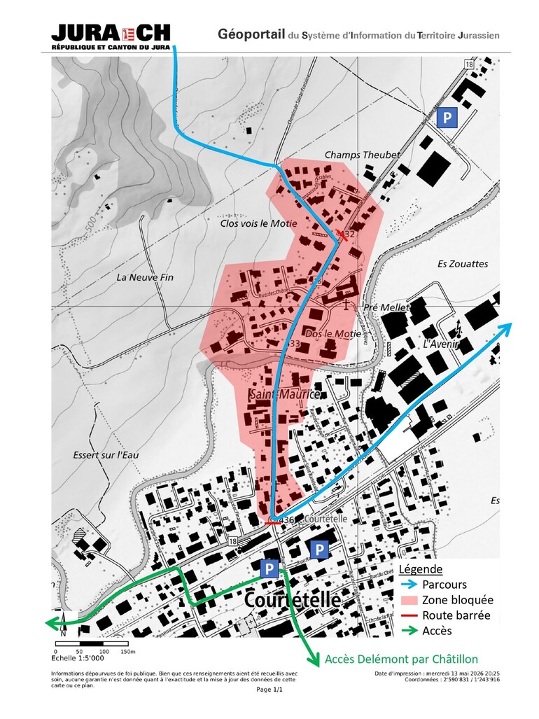 plan du village