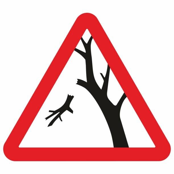 Attention danger chute branche