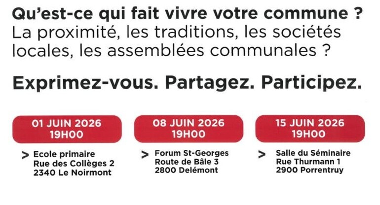 Forums « Identité locale » – Venez participer à la réflexion sur l’avenir des communes