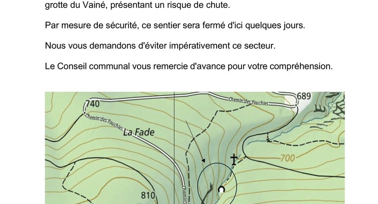 Communiqué à la population